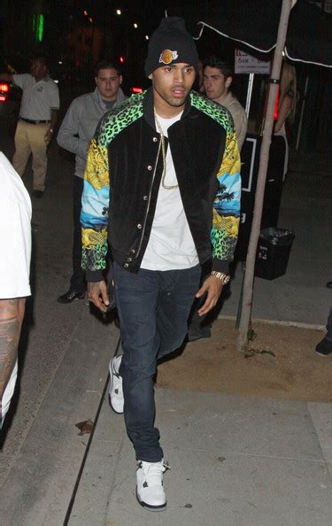 chris brown versace jacket|Chris Brown shoes.